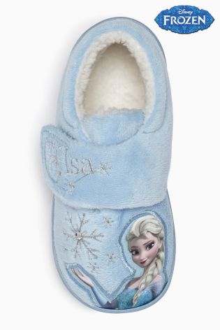 Blue Disney Frozen Slippers (Younger Girls)